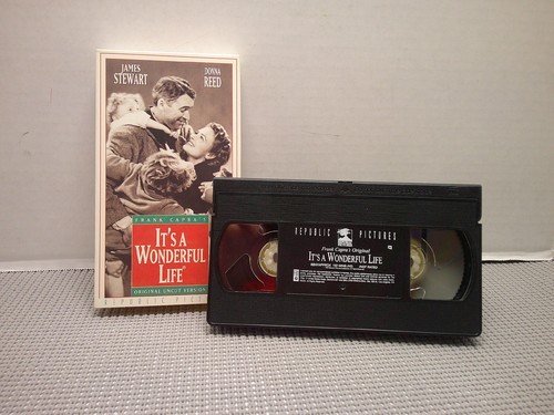 Republic Pictures It's A Wonderful Life Stewart Reed Capra Uncut Version VHS