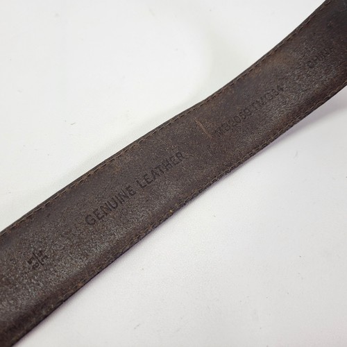 Cinturón de cuero fósil 34 hebilla de rodillo marrón MB2059TMO34 envejecido - Imagen 15 de 16
