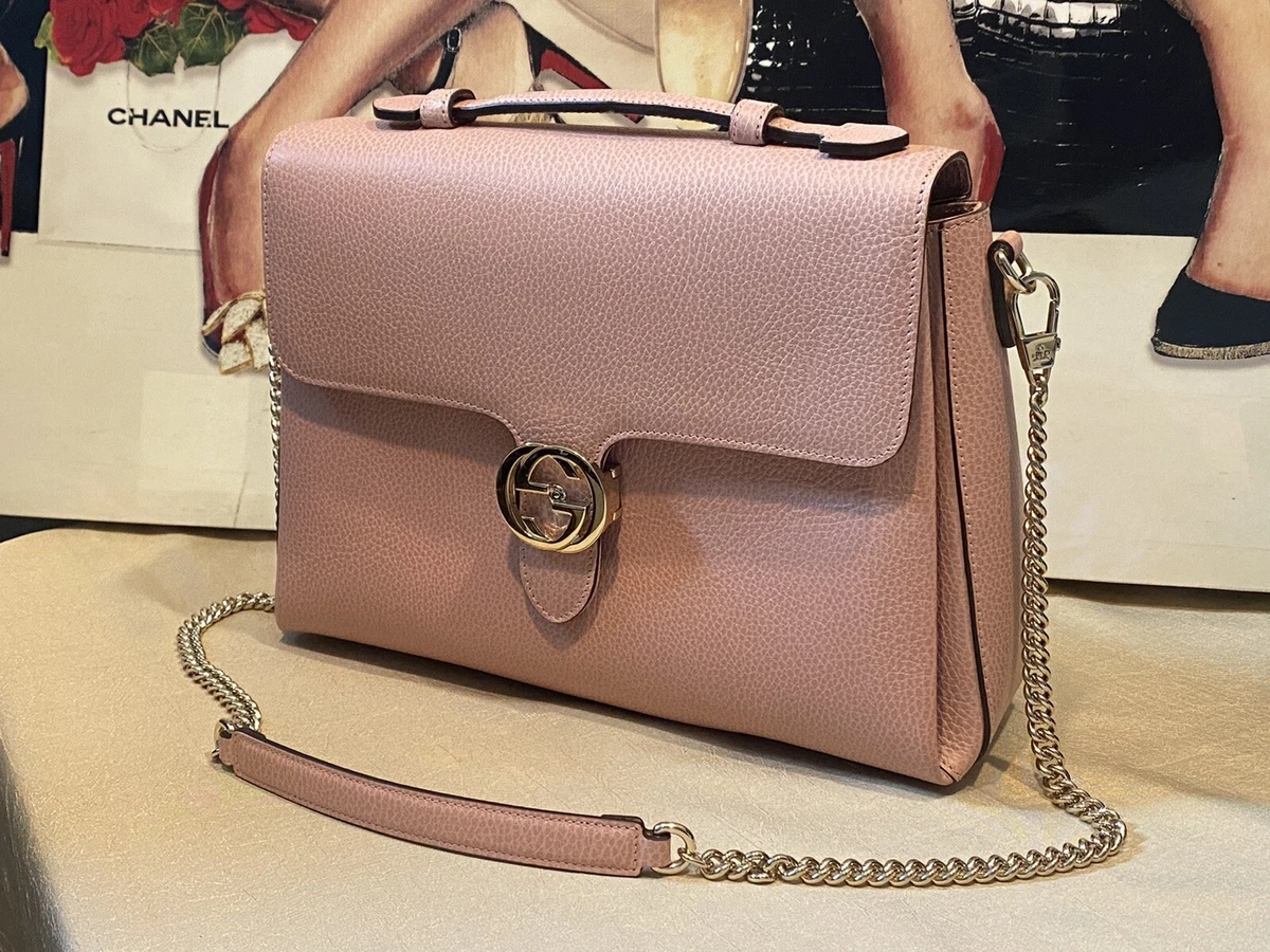Gucci interlocking bag best sale pink