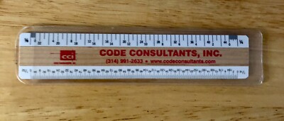 Woodrow Advertising Ruler Beveled 6” Architectural, Code Consultants ...