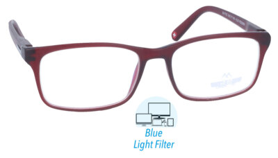 BLUE-BLOCKER Lesebrille BLF-73 BluebreaX in Bordeaux für ermüdungsfreies Sehen 
