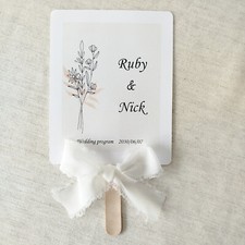 Personalized hand fans, wedding hand fans, wedding favors, 50 units