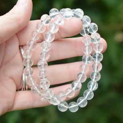 Clear Quartz Crystal Bracelet  Healing Crystal Magnify Energy Gift for Her
