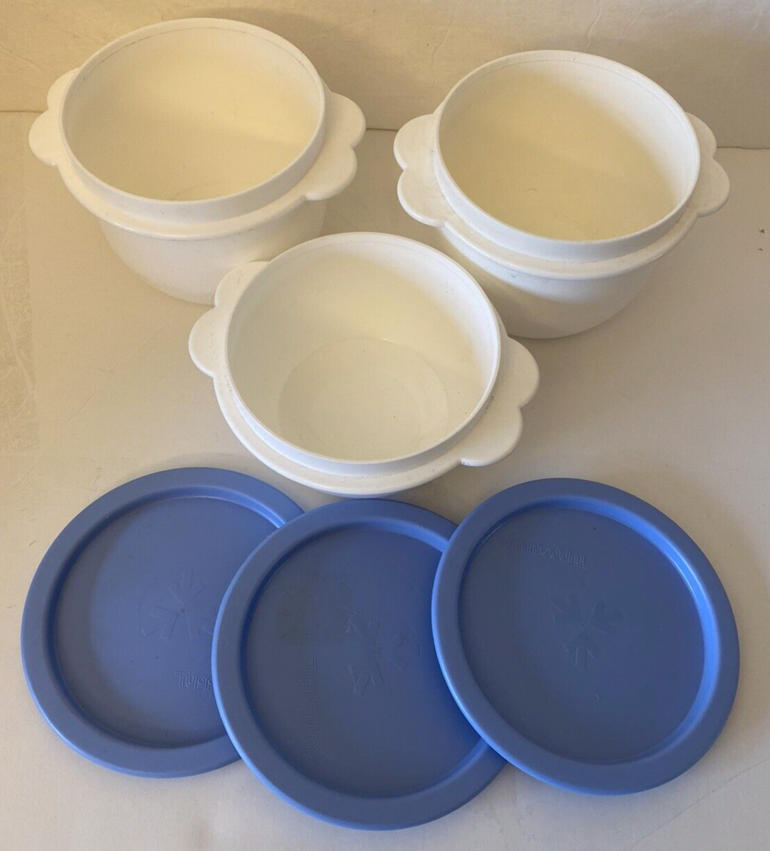 TUPPERWARE COLINO DOPPIO Giallo Senape E Bianco EUR 29,90 - PicClick IT