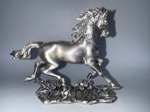 Statuina Femmina Unicorno Dei Miracoli Peltro Di Miti E Leggende Collezione Swarvos - Foto 3 di 12