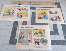 Lot of 3 The Lockhorns by Bill Hoest Clipped Strips from Sunday comics 1981