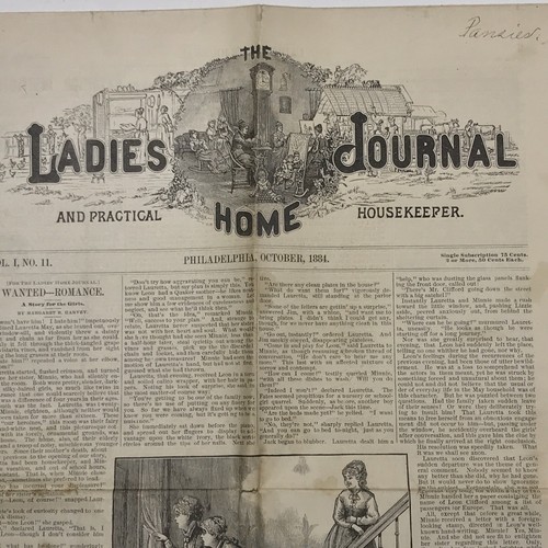 Antique 1884 THE LADIES HOME JOURNAL Vol. 1, No 11 Philadelphia Original 8-Pages - Picture 3 of 7