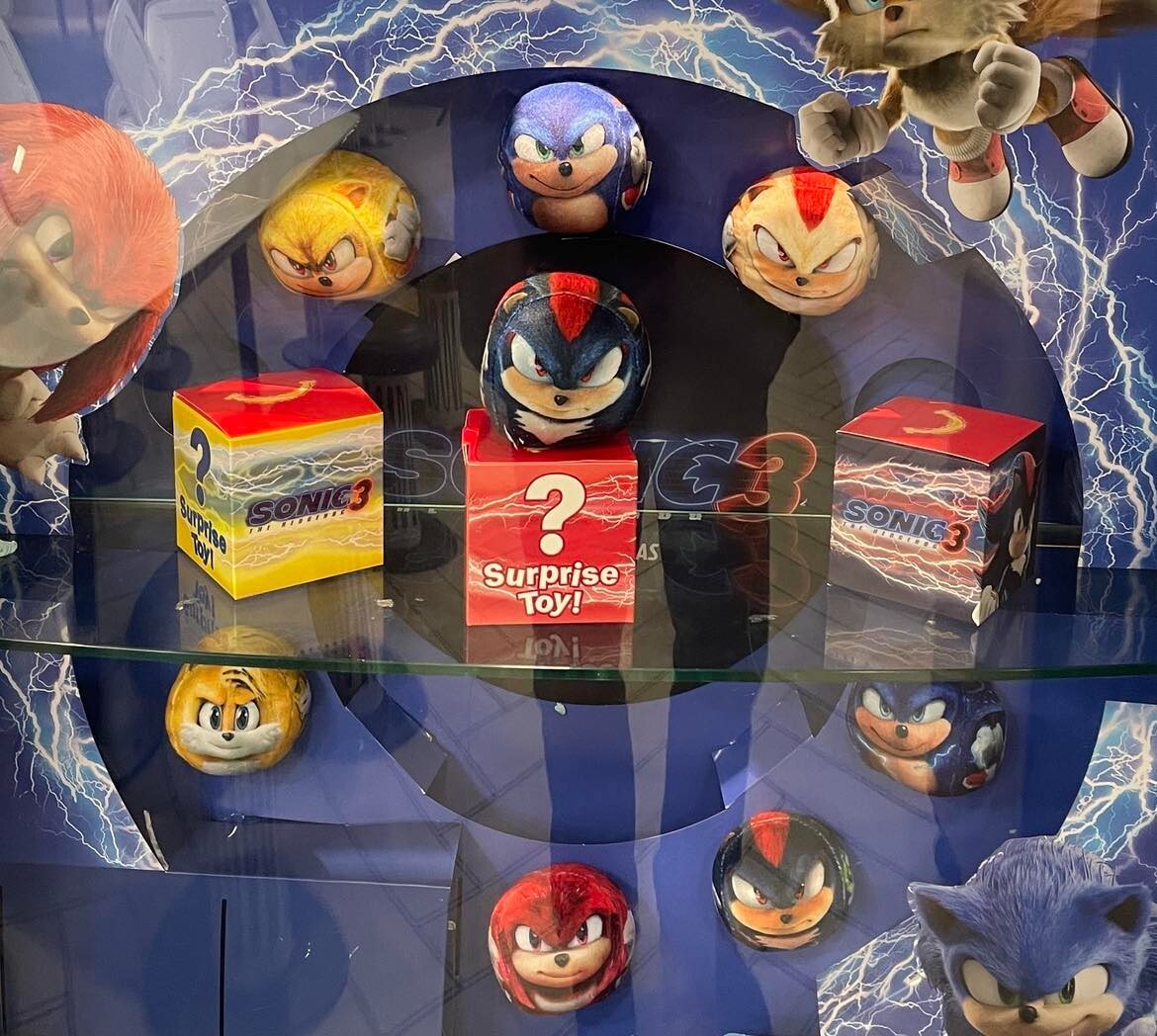 McDonalds Happy Meal Toy 2025 UK Sonic Hedgehog Plush Toys INC SET