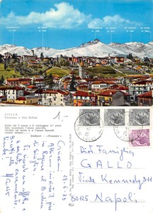 Biella Panorama E Alpi Biellesi Con Poesia Piemonte Di Carducci A L 324 Ebay