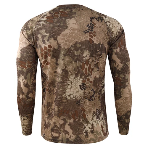 #Casual ESDY Mens Combat T-shirt Long Sleeve Camouflage Army Tactical MilitaryA+ - Picture 30 of 46