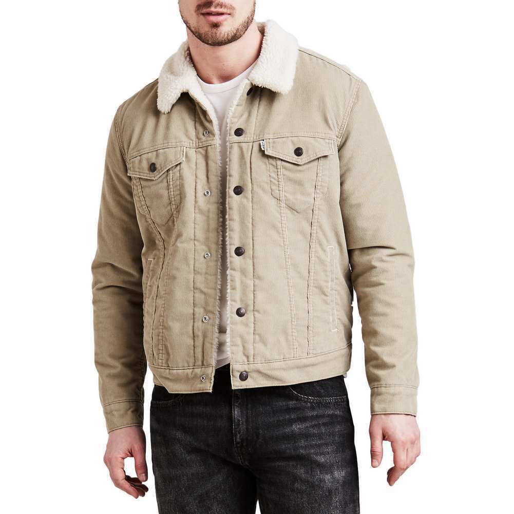 NEW Levi's Men's Classic Corduroy Sherpa Trucker Type3 Snap Chino Jacket  $145 | eBay