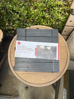 Multy Home MT5100884CMUS Cosmo Deck Tile, Slate Black 10-PACK COSTCO#1368911