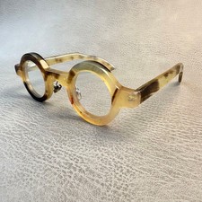 Occhiali da vista tondi spessi unici vintage fatti a mano corno montatura occhiali uomo