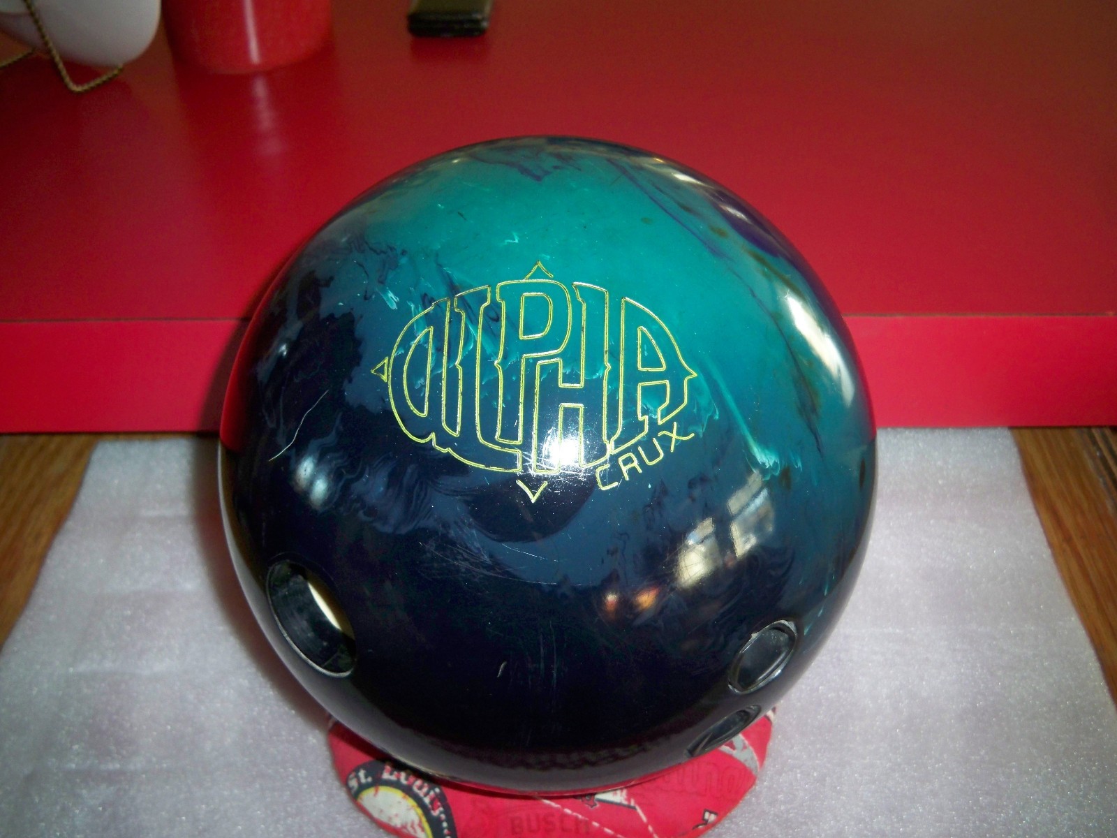 Storm Alpha Crux Bowling Ball 15 lb   4 Hole Drilled - Heavy