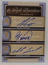 2012 SP Signature Edition - Triple Signatures Brett Lawrie, David Cooper, Andrew