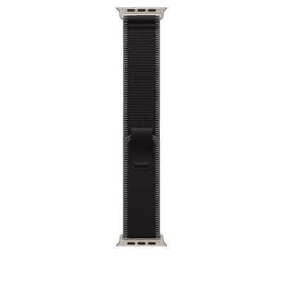 APPLE 49 mm Trail Loop (M/L), Ersatzarmband, Schwarz/Kohlegrau