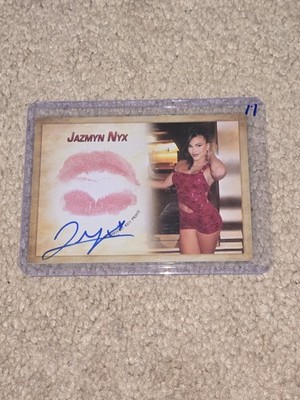 Jazmyn Nyx Signed Kiss Card Wrestler WWE NXT Collectors Expo #11 | eBay