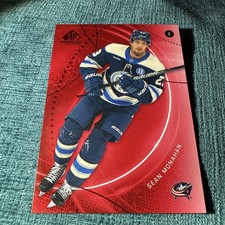 2025-26 UD SP Game Used #117 - Sean Monahan Red Parallel - Columbus Blue Jackets
