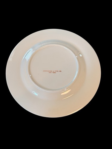 Frank Vosmansky Abercrombie & Fitch Porcelain Dinner Plate Black Angus Bull Left - Picture 4 of 5
