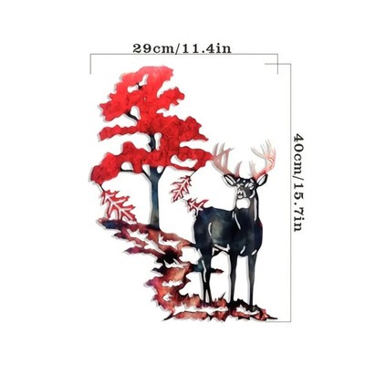 Wanddekoration Hirsch Metall Figur Ornamente Feen Stilvolle Kunst