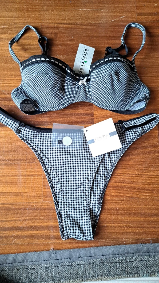 La Perla Two Piece Set White Lace Cup Bra 34B Panties Thong Size Xs Nwt La Perla Two Piece Set White Lace Cup Bra 34B Panties Thong Size Xs Nwt