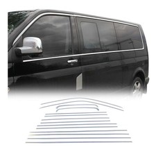 Fensterleisten Zierleisten für VW T5 2003-2015 Kurzer Schiebetür Edelstahl 14tlg