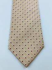 STEVE HARVEY 100 Silk XL Necktie 64 1/2" Designer Geometric Multicolor EUC 0016