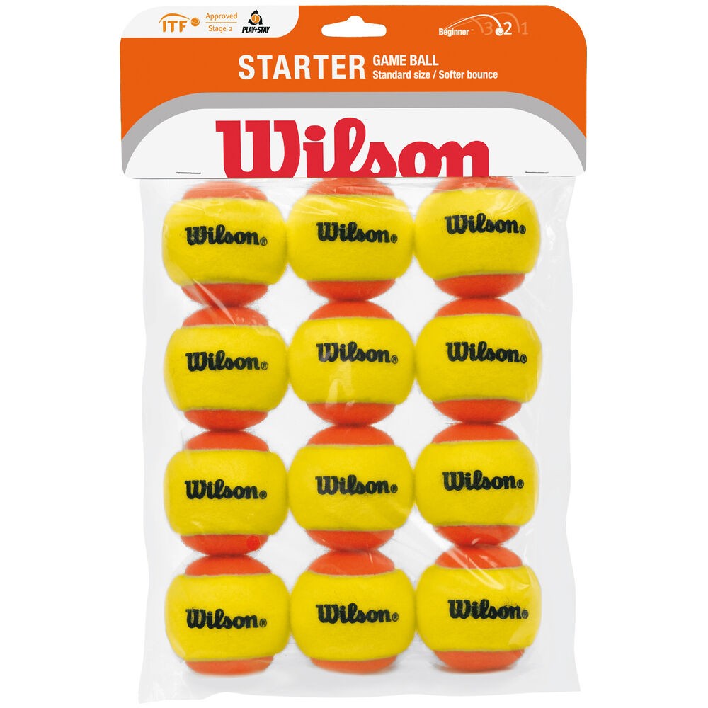 Wilson Starter Оранжевые мячи 2-й этап теннисного турнира 12-й год подряд Beutel NEU 5190₽