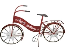 Winter Wonder Lane 48in Bicycle "Happy Holidays" 60 LED Lights Indoor outdoor