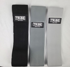 Tribe Lifting Fabric Resistance Bands for Exercise - Hip Bands for Working Ou...