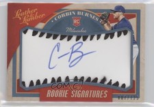 2019 Leather & Lumber Rookie Signatures Baseball Black Corbin Burnes Auto uk2