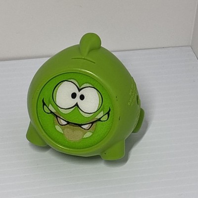 Burger King Cut The Rope Holographic Rocking Om Nom Toy Rare Green