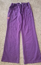 Dickies Womens Medical Scrub Pants Xtreme Stretch Eggplant Small Reg 30" 82011