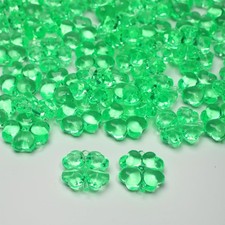 FXMHEHBB Acrylic Shamrocks St Patricks Day Decorations, 65pcs Mini Green