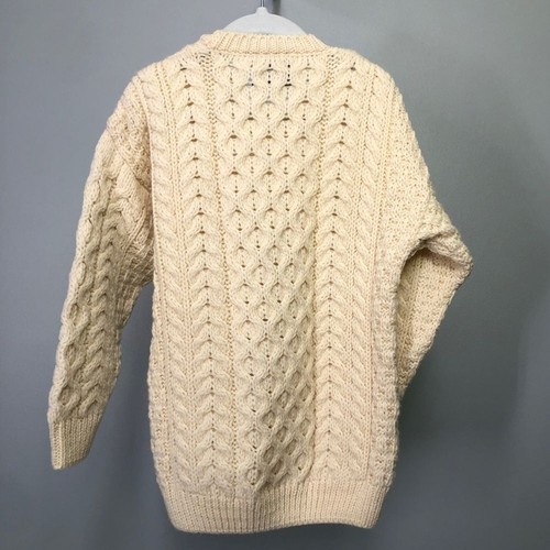 Aran Woolen Mills 100% Merino Wool Crewneck Sweater Kids Large 7/8Y Knit Cabin - Picture 2 of 10