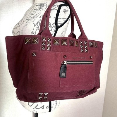 Marc Jacobs Tote Bag Canvas Chipped Studded JAPAN | eBay