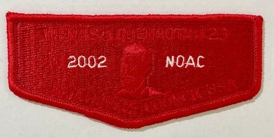 BOY SCOUT BSA OA WENASA QUENHOTAN LODGE 23 WD BOYCE COUNCIL 2002 S37 GHOST FLAP