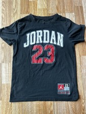 Jordan Boys Michael Jordan T-Shirt Black Red White Size L 12-13YRS 147-163cm