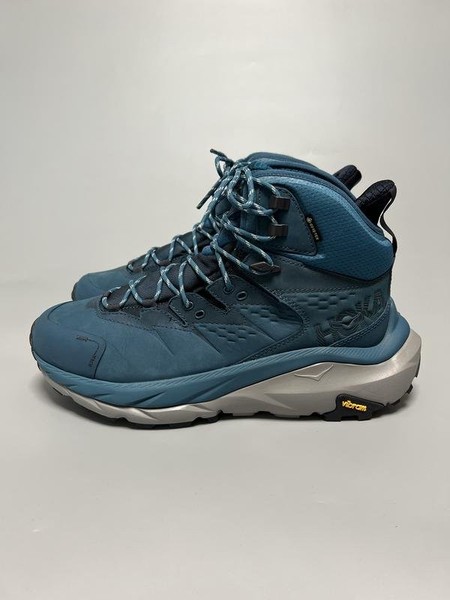 Men Hoka Boots Navy Leather 44