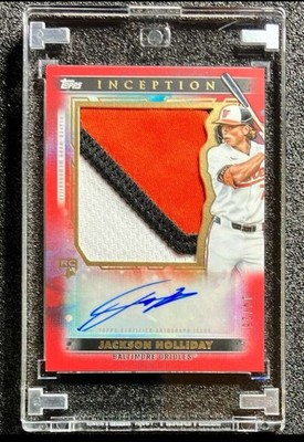 2024 Topps Inception - Autographed Jumbo Patch Jackson Holliday #AJP-JHO Red /25