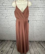 NWD Lulus Dusty Pink Sleeveless Lined Prom Bridesmaid Maxi Dress Size Medium