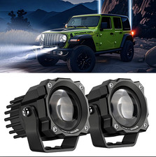 MICTUNING 2pc 72w LED Light Pods Spotlight Beam Offroad Driving Fog Lamp ATV UTV