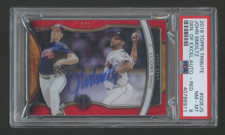 POP 1  PSA 8 JOHN SMOLTZ 2018 TOPPS TRIBUTE GENERATION AUTOGRAPH RED #ED 9/9 HOF