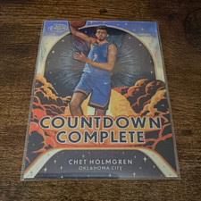 Topps 2024-25 Chrome Countdown Complete Insert Chet Holmgren Oklahoma City CC-4