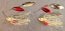 Lot of 2 Pro I Assassinator 1/4 oz Spinnerbait DWRN-BS Bleeding Shad