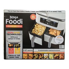 Ninja Foodi 6-in-1, 8-qt. 2-Basket Air Fryer with DualZone, AD150A, White
