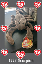 TY Beanie Baby “Stinger” the Scorpion – 1997 - Retired in 1998 – Mint Condition