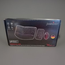Perixx PERIDUO-606, 3-In-1 Wireless Compact Ergonomic Keyboard Vertical Mouse