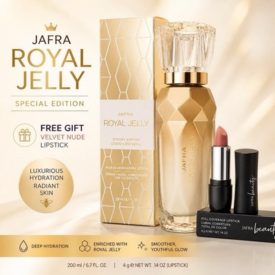JAFRA ROYAL JELLY MILK BALM -200 ml- 6.7 oz Free Shipping And Gift Included