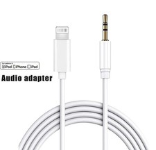 For iPhone 7 8 X XR 11 12 13 Pro Max 8 Pin to 3.5mm AUX Audio Car Adapter Cord